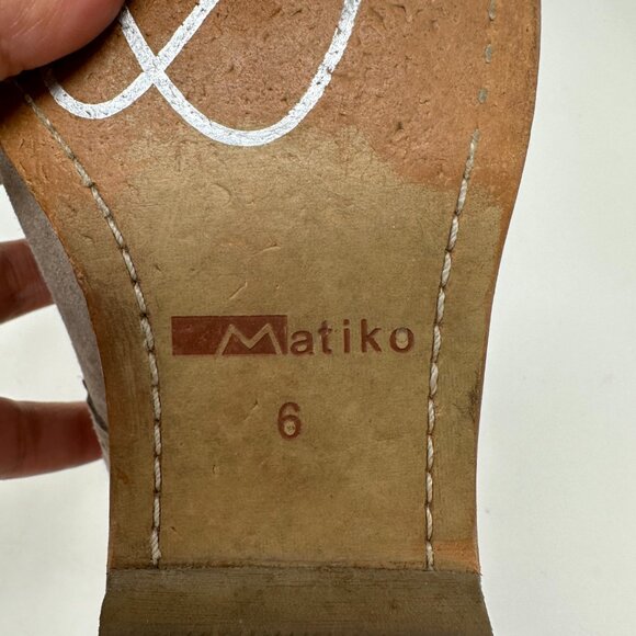 Matika Tan/Brown Suede Hidden Wedge Lace Bootie Shoes Womens Size 6 - Picture 10 of 16